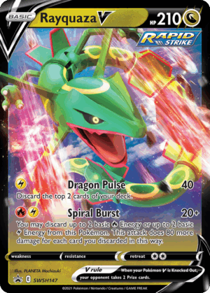 Rayquaza V - SWSH Black Star Promos - SWSH147/307