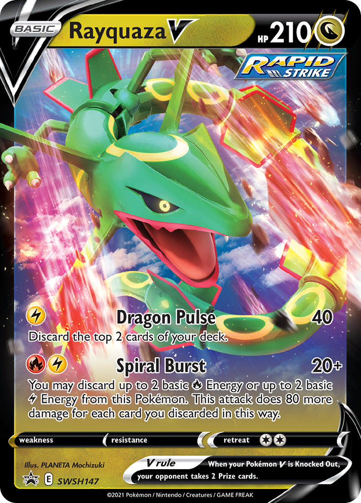 Rayquaza V - SWSH Black Star Promos - SWSH147/307