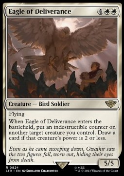 Magic The Gathering Lord of the Rings Tales of Middle-Earth Holiday Release - Eagle of Deliverance - R0824