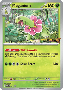 Meganium - Black Star Promos - MEP 001 (Unsealed)