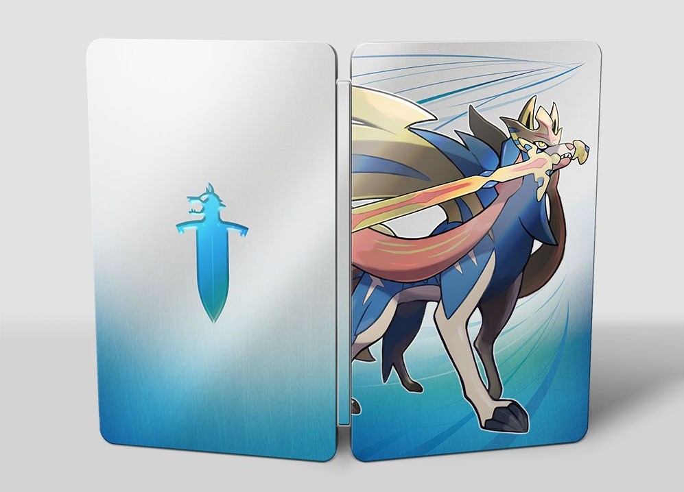 Official Nintendo Switch metal game case featuring Zacian artwork