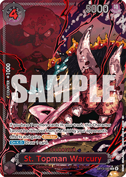 St. Topman Warcury - Carrying on his Will - OP13-089 (God Pack Special Rare)