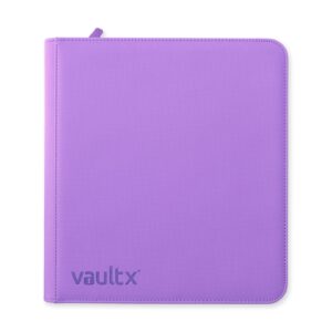 Vault X Exo-Tec 12-Pocket Zip Binder - Just Purple