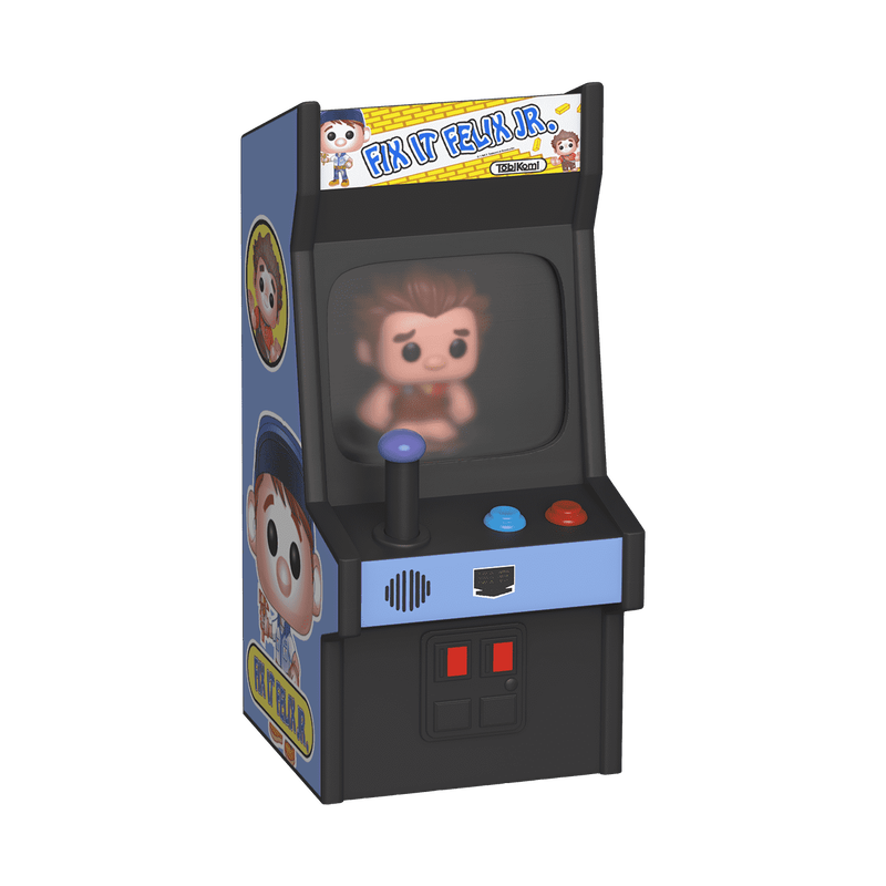Bitty Pop figure inside Fix-It Felix Jr arcade display case