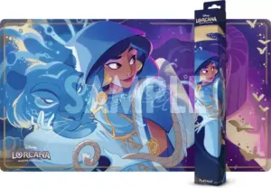 Official Ravensburger gaming mat featuring Princess Jasmine artwork and anti-slip rubber base