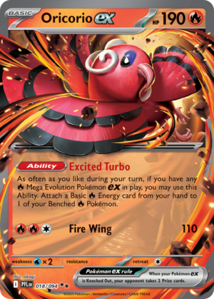 Oricorio ex - Phantasmal Flames - 018/094