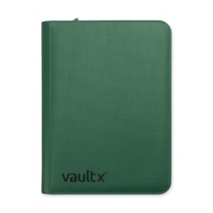 Vault X Exo-Tec 9-Pocket Zip Binder – Metallic Green