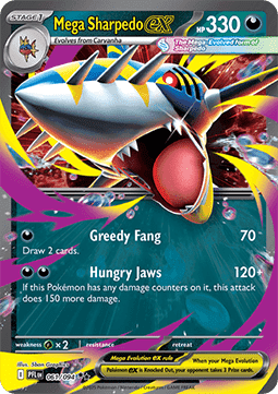 Mega Sharpedo ex - Phantasmal Flames - 061/094