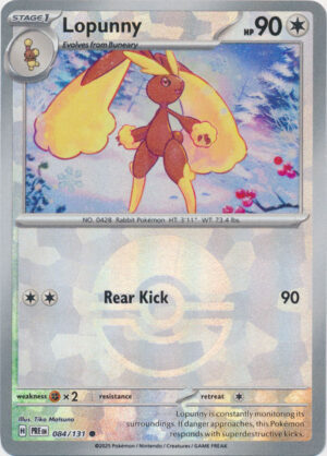 Lopunny - Prismatic Evolutions - 084/131 (Master Ball Reverse Holo)
