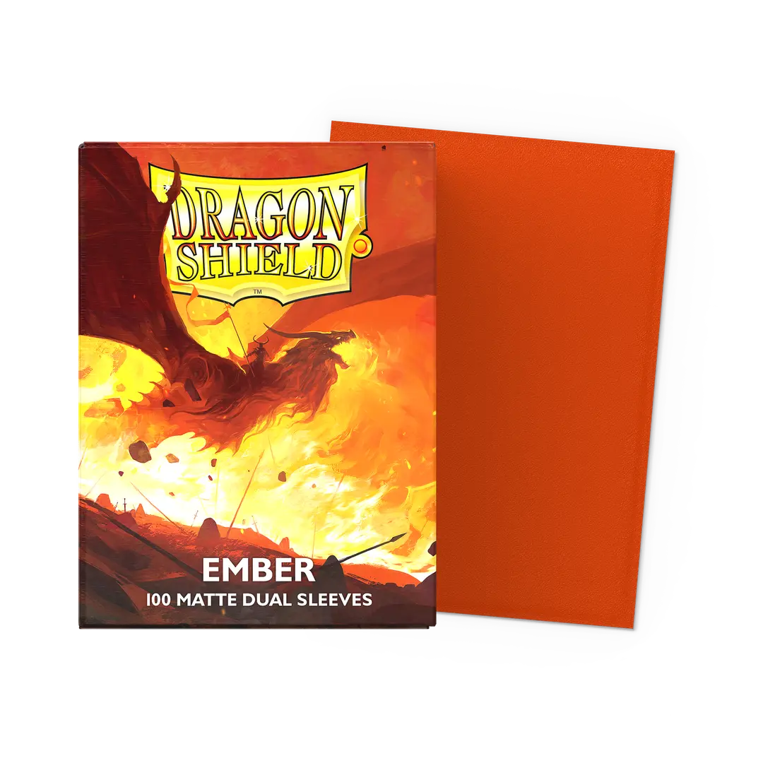 Dragon Shield Dual Matte Sleeves Ember 100 Pack (Standard Size)