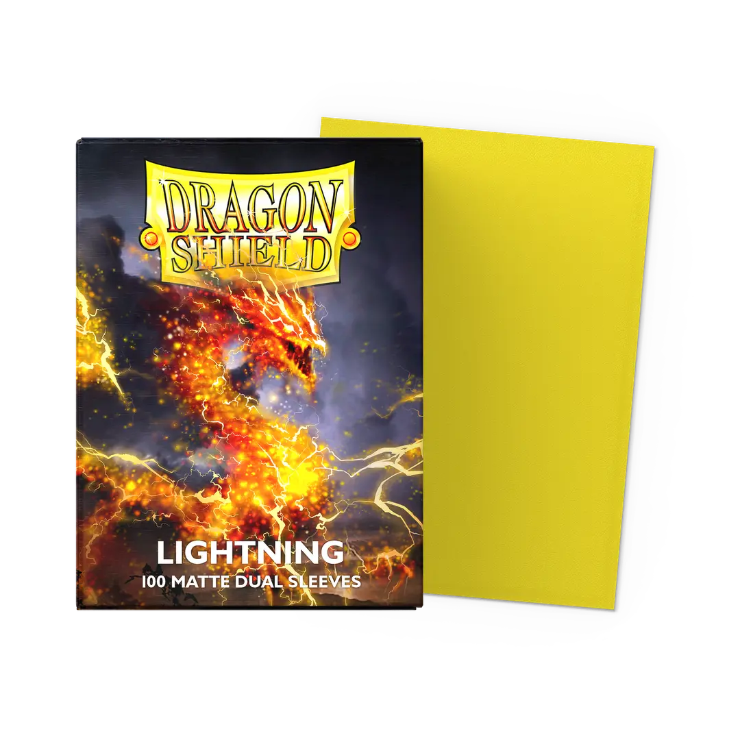 Dragon Shield Dual Matte Sleeves Lightning 100 Pack (Standard Size)