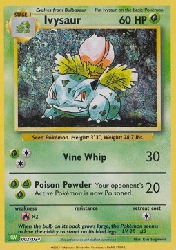 Ivysaur - Pokémon TCG Classic - 002/034 - CLV
