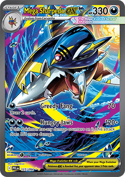 Mega Sharpedo ex - Phantasmal Flames - 127/094