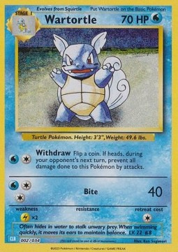 Wartortle - Pokémon TCG Classic - 002/034 - CLB