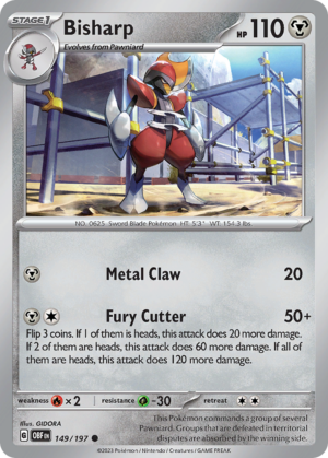 Bisharp - Obsidian Flames - 149/197 (Cosmo Holo)
