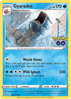 Gyarados - Pokémon GO - 022/078 (Holo)