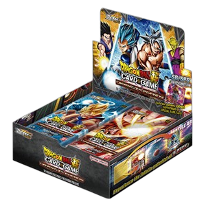 Dragon Ball Super Card Game Zenkai Series Set 01 Dawn of the Z-Legends booster box featuring SS4 Gogeta and SSB Goku artwork