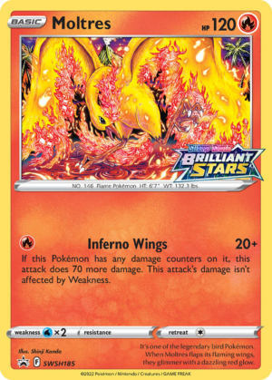 Moltres - SWSH Black Star Promos - SWSH185 (Unsealed)
