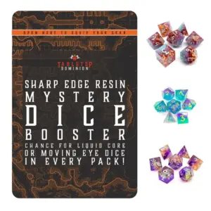 Tabletop Dominion - Sharp Edge Resin Mystery Dice Pack - Polyhedral Dice