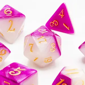 Tabletop Dominion - Lunar Amethyst - Polyhedral Dice
