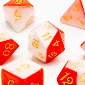 Tabletop Dominion - Scarlet Frost - Polyhedral Dice