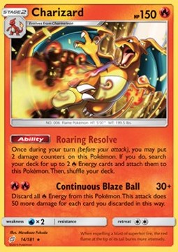 Charizard - Team Up - 14/181 (Non Holo) (MP)