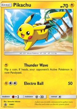 Pikachu - SM Black Star Promos - SM/81 (Unsealed) (HP)