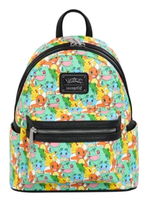 Loungefly - Pikachu and Starters Mini Backpack