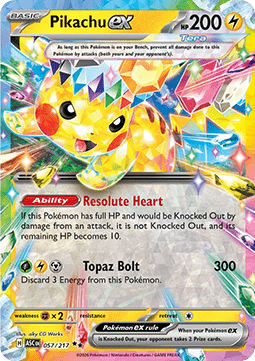 Pikachu ex - Ascended Heroes - 057/217