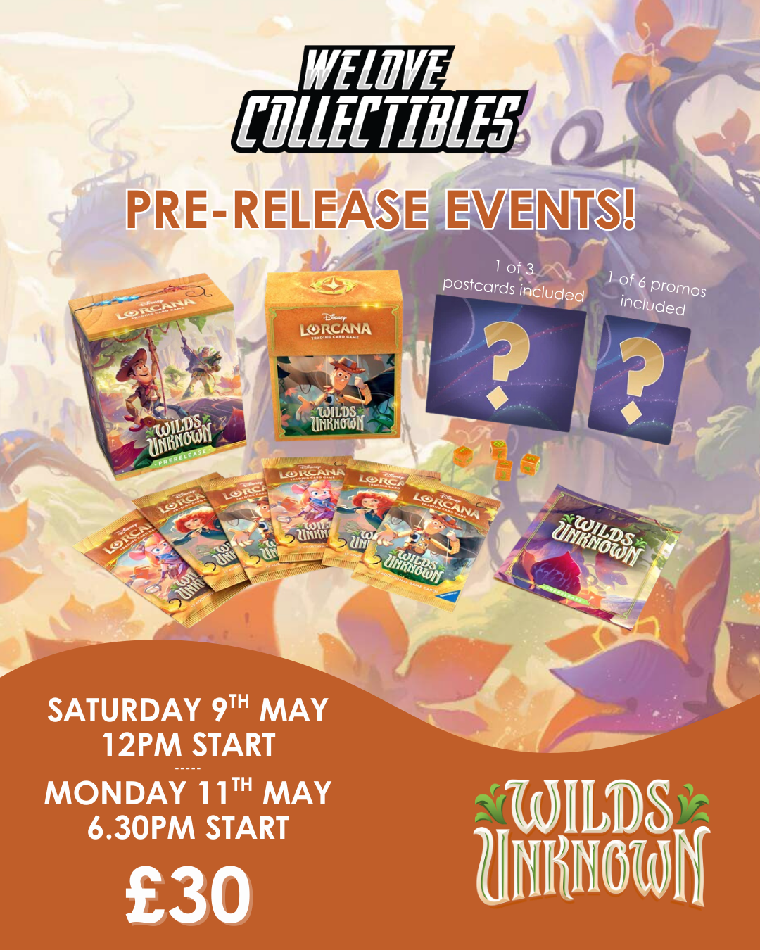 Wilds Unknown Pre Release @ 12:00