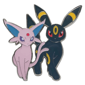 Espeon & Umbreon Pin Badge (Prismatic Evolutions Premium Figure Collection)
