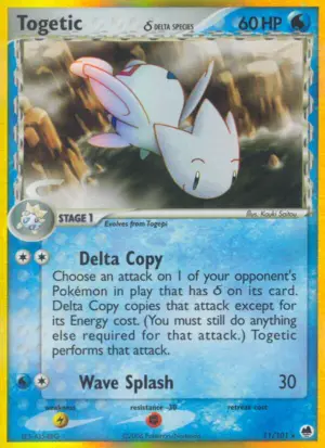Togetic δ – Dragon Frontiers – 11/101 - Stamped Reverse Holo (MP)