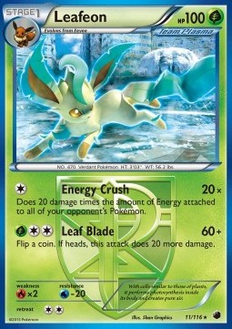 Leafeon - Plasma Freeze - 11/116 - Non-Holo (LP)