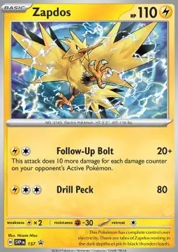 Zapdos - Scarlet & Violet Black Star Promos - SVP/157