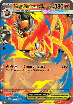 Mega Emboar ex - Ascended Heroes - 031/217
