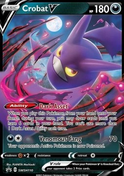 Crobat V - SWSH Black Star Promos - SWSH110/307 (Unsealed)