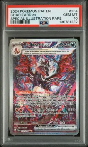 CHARIZARD ex - POKEMON PAF EN-PALDEAN FATES - 234 - PSA 10 - Cert 130781232 Front