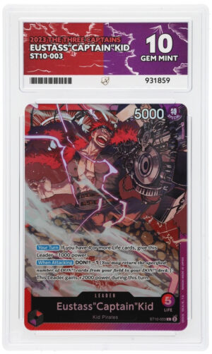 Eustass"Captain"Kid - Ultra Deck: The Three Captains - ST10-003 - ACE 10 (10/10/10/10) - Cert 931859 Front