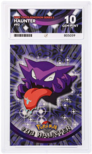 Haunter - Topps Pokemon Series 2 - 93 - ACE 10 (10/10/10/10) - Cert 805059 Front