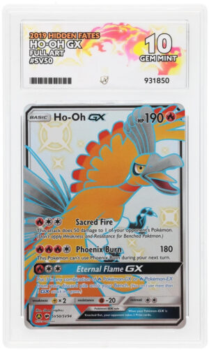 Ho-Oh GX - Hidden Fates - SV50/SV94 - ACE 10 (10/10/10/10) - Cert 931850 Front