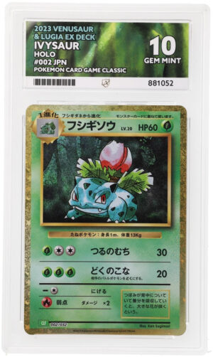 Ivysaur - Venusaur & Lugia ex Deck - 002/032 - ACE 10 (10/10/10/10) - Cert 881052 Front
