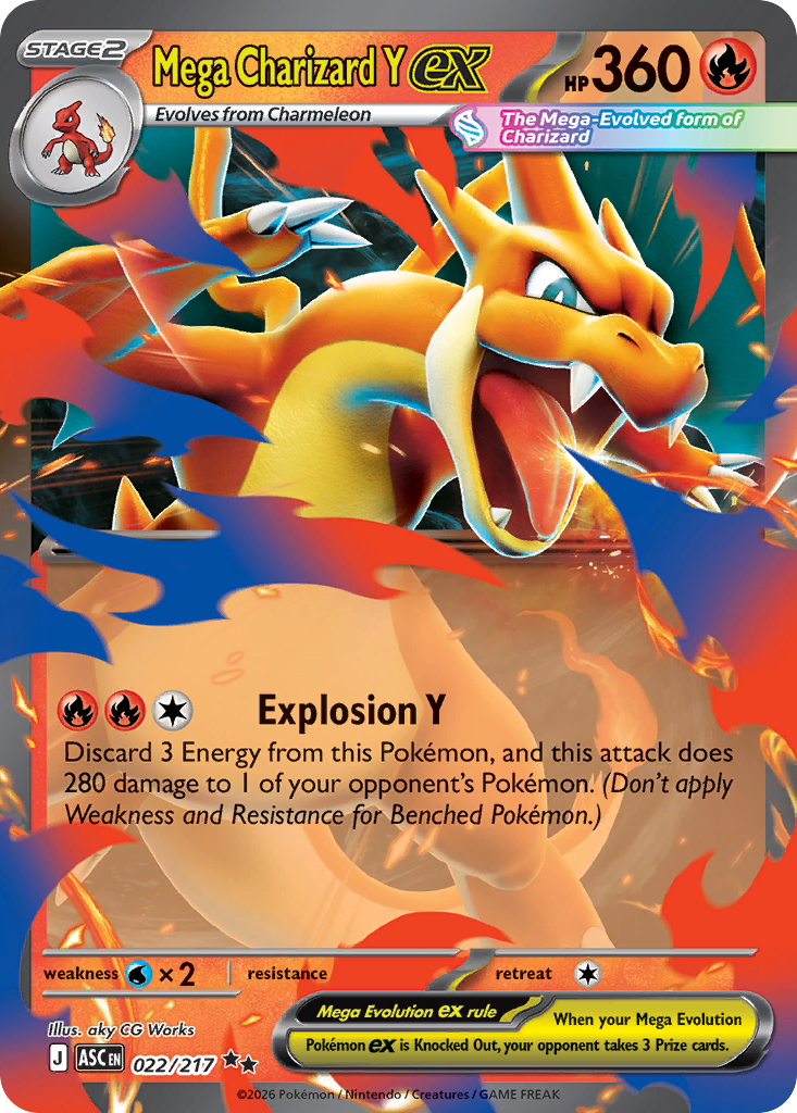 Mega Charizard Y ex – Ascended Heroes – 022/217