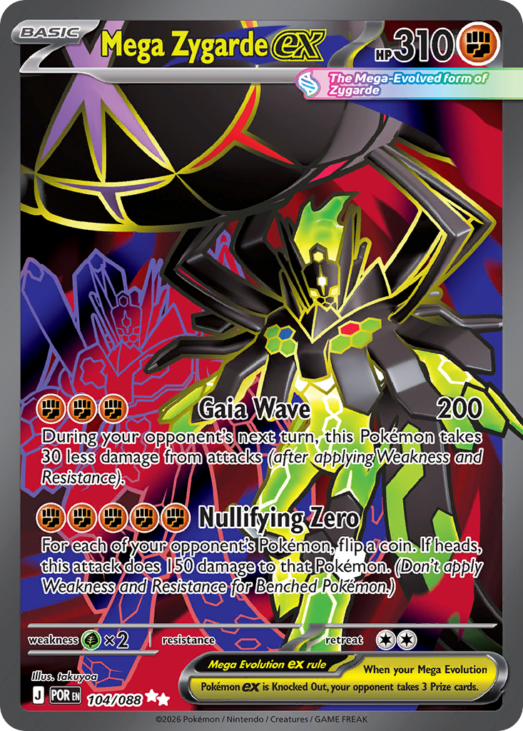 Mega Zygarde ex – Perfect Order – 104/088