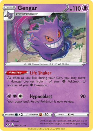 Gengar – Sword & Shield – 085/202 (Holo)
