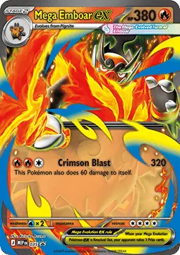 Mega Emboar ex - Mega Black Star Promos - MEP/035 (Unsealed)