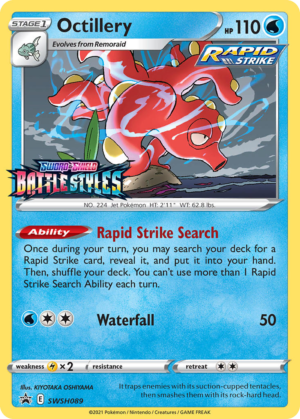 Octillery – SWSH Black Star Promos – SWSH/089 (Unsealed)