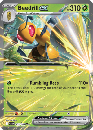 Beedrill ex – Chaos Rising – 003/086
