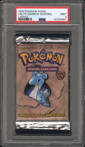 Lapras Booster Pack - POKEMON FOSSIL - PSA 9 - Cert 130259857