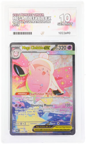 Mega Clefable ex - Perfect Order - 119/088 - ACE 10 (10/10/10/10) - Cert 1022690 Front