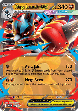 Mega Lucario ex - Mega Black Star Promos - MEP/012 (Unsealed)